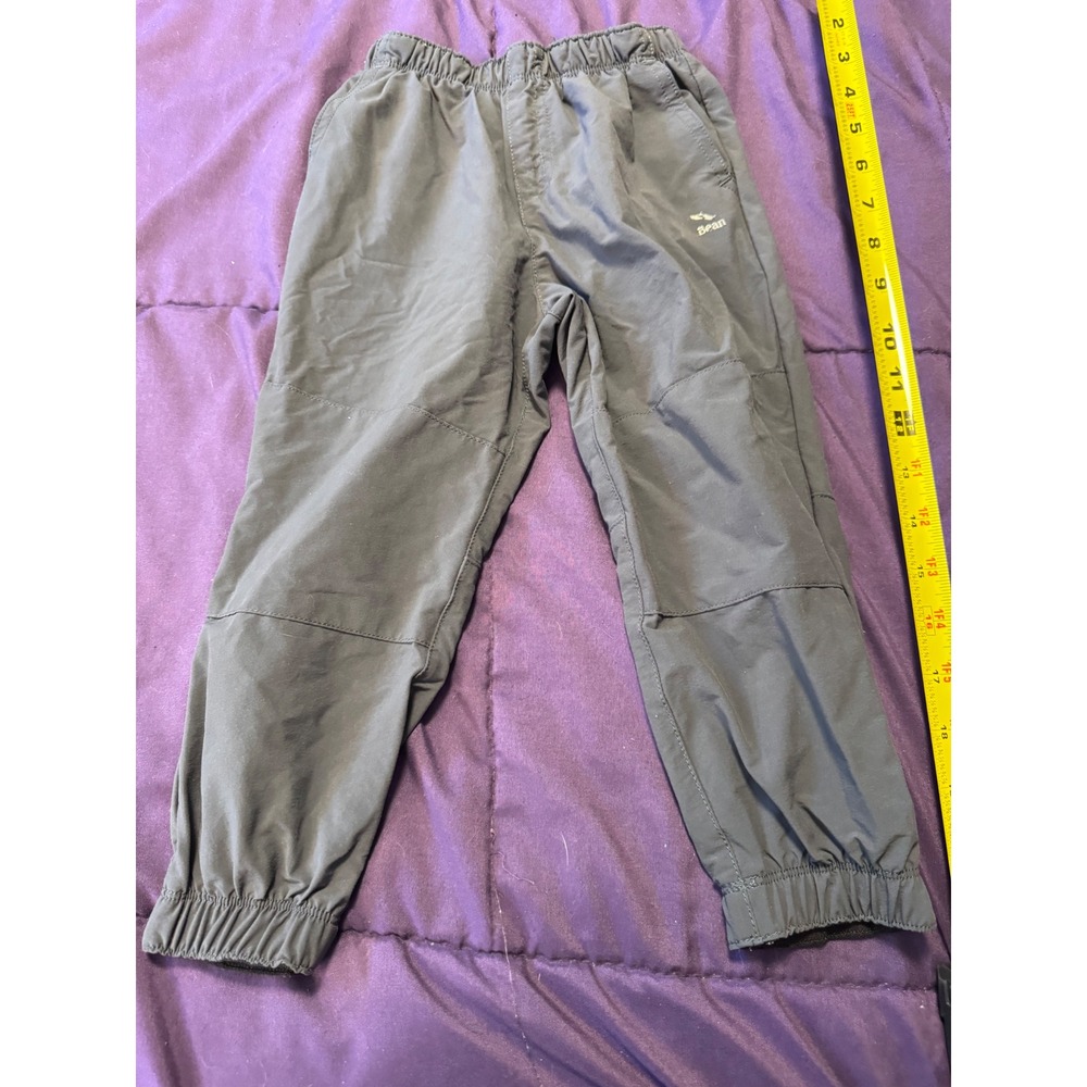 LL Bean Kids Discovery Rain Pants Gray Joggers 516278 Size 3T